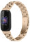 Chofit Straps Compatible with Fitbit Inspire 3 Strap, Metal Stainless Steel Bands Business Wristband Replacement Bracelet Armband for Inspire 3 (Champagne)