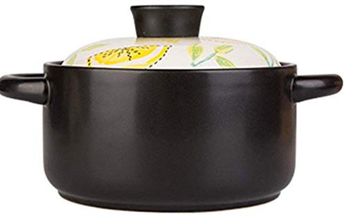 Pentola in Terracotta Pentola in Terracotta Pentola per stufato in Terracotta Casseruola in Ceramica - Cottura ad Alta Temperatura (capacità 1,5 l)