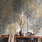 A.S. Création Livingwalls Vliestapete - Tapete Palmenblätter in Gold, Beige und Weiß - Wandtapete für verschiedene Räume - Wandbild XXL 2,80 m x 1,59 m