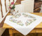 KAMACA Stickpackung Spannstich Plattstich Stielstich vorgezeichnet Baumwolle komplettes Stickset mit Stickvorlage Stickerei-Kit zum Selbersticken Erwachsene (Blumen Zauber MD 80x80 cm)