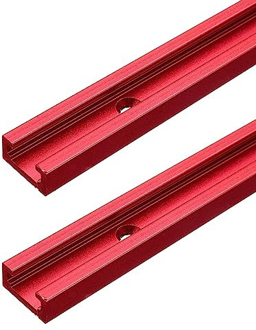 2 pezzi T-Slot Mitra Track Jig, lega di alluminio 300-600mm T-Track Mitra Jig Strumenti per Apparecchi Da Tavolo Per Lavorazione Del Legno Router Tool-300mm