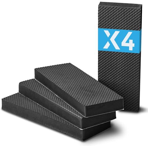 Parkwächter Paraspigoli per auto, garage, 4 pezzi, protezione premium per porte auto e garage, extra spessa, autoadesiva, 20 x 7,5 cm