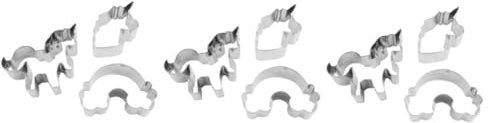 Ciieeo 9 Pezzi Strumenti Di Cottura Taglierina Per Formine Per Biscotti Mini Formine Per Biscotti In Metallo Formine Per Biscotti Unicorno Accessori Per Utensili Da