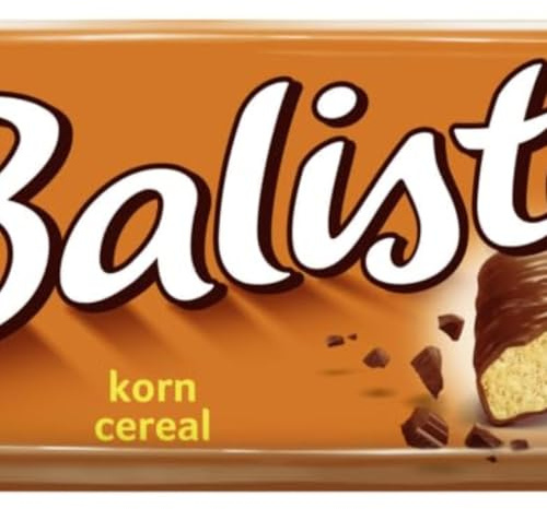 Balisto Korn-Mix Schokoriegel, Getreide Müsliriegel, 8 x 18,5g (148g) | Knusprige Getreidefüllung in zarter Schokolade — der beliebte Müsliriegel für den Energiekick im Büro oder unterwegs