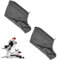 2 Pcs Dust Bag for 255 Model Miter Saw with Zipper & Wire Stand for Easy Disposal of Dust Inside, Belt Sander Parts Anti-dust Cover Bag (Black)