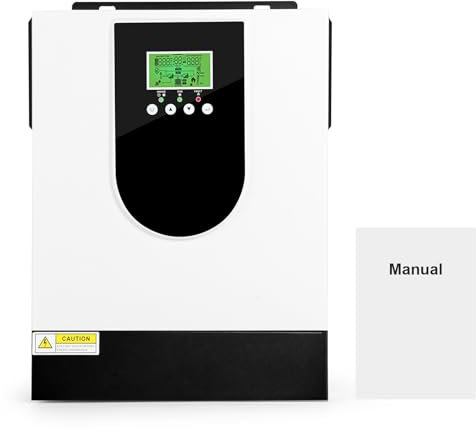 BuyWeek Onduleur solaire hybride 3 kW 24 V DC vers 230 V AC for batterie au plomb/lithium 48 V avec contrôleur de chargeur solaire MPPT 80 A, entrée PV 30-400 V DC