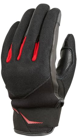 KSK Sommerhandschuhe Verao Motorradhandschuhe, Scooter, Schwarz und Rot