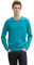TOM TAILOR Herren Strickpullover mit V-Ausschnitt, 37094 - Turquoise Blue Melange, XL
