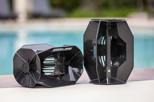 Hydro Tone – HYDRO-BELL Pool Übungshanteln Paar | Wassergewichte | Funktionelles Krafttraining im Pool | Schnellstartanleitung (schwarz)