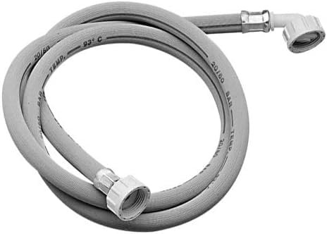 Tubo per Lavatrice e Lavastoviglie da 2.0 m con Attacco Universale 1 a 90°, Compatibile con Tutti i Marchi, Made in Italy