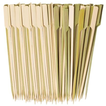 Lot de 200 brochettes à cocktail, à guimauve, bâtonnets en bois pour bricolage, fruits, vaisselle de fête, brochettes en bois