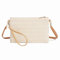 Dasellfa Handytasche Zum UmhäNgen Strohtaschen, Crossbody Bag Damen, Kleine UmhäNgetasche Klein Korbtaschen, Handy Schul，Tertasche Mit Langem Gurt,Bohemien,Strand Tasche MäDchen Frau (White-shoubao)