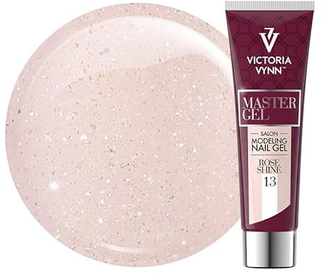 Victoria Vynn Master Gel UV/LED Nail Modelling Acrylic Gel Builder for Manicure Extensions (13 Rose Shine, 60g)