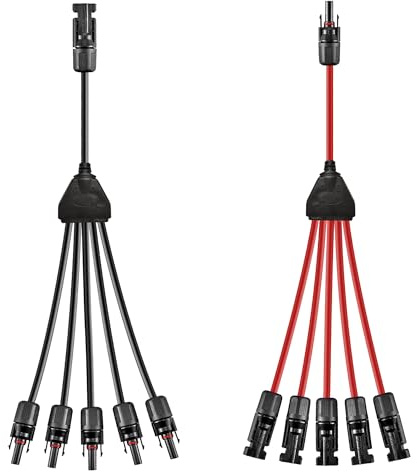 WOODGUILIN 1Y5 Solarkabel Y Verteiler 6mm² Solarpanel Y Stecker