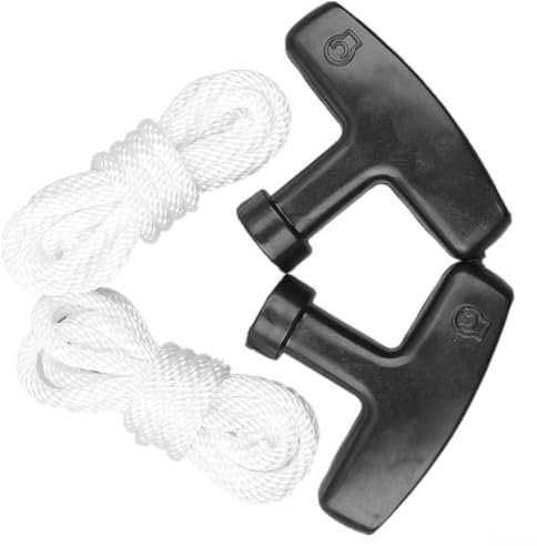 Cordon de démarrage livré avec deux cordons (4 5 mm x 130 cm) et des poignées pour moteurs Honda