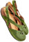 RLEHJN Chaussures Femme Vintage Pas Cher Femmes Sandales Mode Bohême Sandale Fermer Devant Couleur Unie Sandals Avec Tige Ajourée Chaussure Plates Antidérapantes Respirantes Pour La Plage