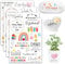 BOOMTOP 4 Blatt Rub On Sticker Erzieherin Abschiedsgeschenke Personalisiert Transferaufkleber Beste Erzieherin Geschenk Aufkleber Rub Ons Folie Kindergarten Sprüche Deutsch für Glas Holz Raysin Gips