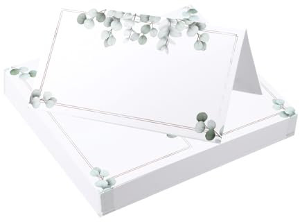 Tischkarten Blanko Tischkarten Hochzeit Namensschilder Tisch Platzkarten Geburtstag Place Cards für Hochzeit Geburtstag Konfirmation Kommunion Taufe Feier