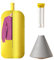 Mixtric Sèche-Linge Portable, Mini-Sèche-Linge Haut De Gamme, Petit Sèche-Linge Rapide Et Facile À Utiliser, pour Appartement, Camping-Car Et Voyage,Jaune