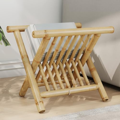 LLEZKBR Armoires et rangements-Porte-revues en bambou 42 x 30,5 x 34,5 cm