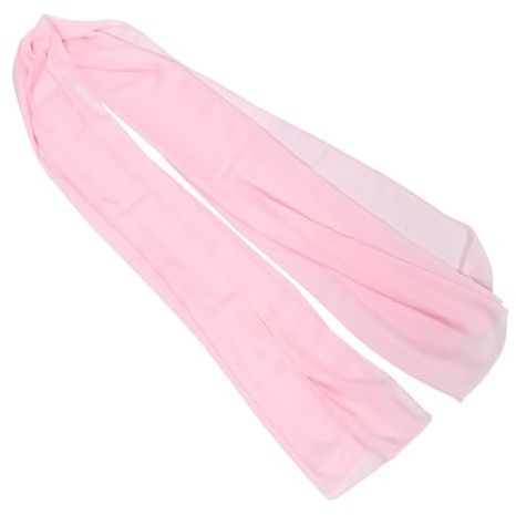 DEARMAMY Elegant Chiffonsjal för Kvinnor Andningsbar Bröllopscape i Ljusrosa för Brud Brudtärnor vid Fest Tillfällen