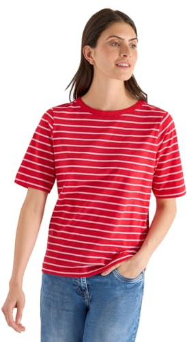 Damen T-Shirt mit Boatneck und Streifen