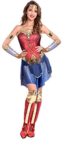 amscan 9906664 - Costume ufficiale da Wonder Woman WW84, da donna, taglia 42-46