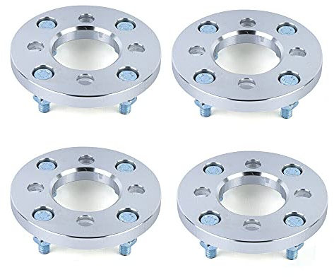 Futchoy 4 Stück 4x100-4x114.3 Wheel Spacer Adapter Billet Spurverbreiterung PCD Wheel Spacers Adapters 15mm M12 x 1.5