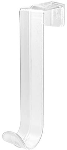 Tür- und Fensterhaken – L x B x T: 80 x 17 x 42 mm - transparent - 12 Stück