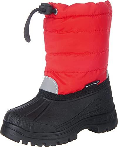 Playshoes Winter-bootie, Stivali da Neve Unisex - Bambini e ragazzi, Rosso, 34/35 EU