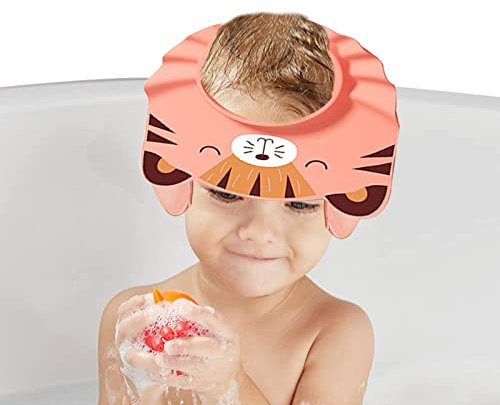 Badekappe zum Haarewaschen | Baby-Duschhaube zum Haarewaschen,Weicher Verstellbarer Kinder-Badehut für Kinder, Duschvisier-Badehut für Kleinkinder, unverzichtbar für Kinder