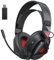Awinnasey PH3 Wireless Gaming Headset with Microphone for PS5, PS4, Switch, PC, Mac, Bluetooth Wireless Gaming Headphones, 2.4GHz Low Latency for Adult Kids with Lossless Audio, 50Hrs Battery, Black