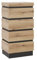 möbelando Schubkastenkommode >Corte< in Coast Evoke Eiche Dekor - 60x115,3x45cm (BxHxT)