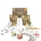 ÖHMYHOME Kit de Arcilla de Secado al Aire. Set Manualidades Ecológico de Arcilla. Incluye Barniz Brillante, Pinturas Pastel, Herramientas, Pinceles, Esponja y Manual en Español e Inglés (Pastel)