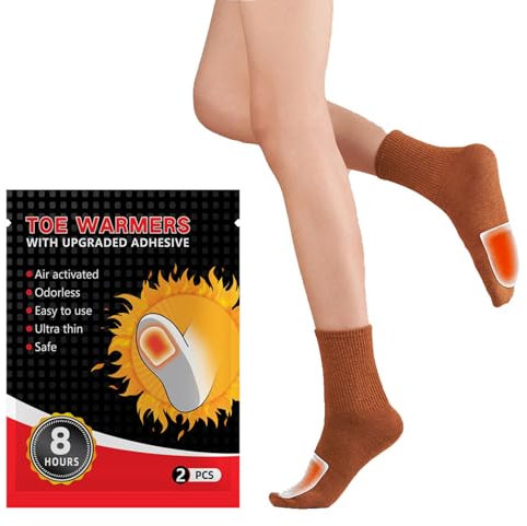 Zehenwärmer, 20 Paare Fußwärmer Pads für 8 Stunden Wärme, Zehenwärmer Pads, Wärmepads Füße, Fußwärmer Einlegesohle, Wärmesohlen für Schuhe, Fusssohlenwärmer Selbstklebend