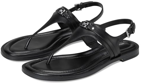 Michael Kors Women's Mandy Thong Sandal, Black, 8