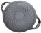 Fiorky 15 Inch Cast Iron Grill Pan Round Grill Skillet Nonstick BBQ Grill Pan Compatible for Gas Stove for Indoor Or Outdoor Grilling