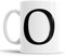 Faithful Prints Alphabet Mug Letter Mugs Initial Coffee Cup Birthday Fathers Day Gift (Letter O)