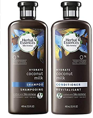 Herbal Essences Bio-Renew Hydrate Coconut Milk Shampoo & Conditioner 2x 400 ml with Coconut Milk
