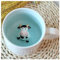 Hotmiss Tasse en céramique en forme de vache cachée à l'intérieur, figurine de dessin animé mignon fait à la main, cadeau de vacances et d'anniversaire pour les amateurs de café, lait, thé, 355 ml