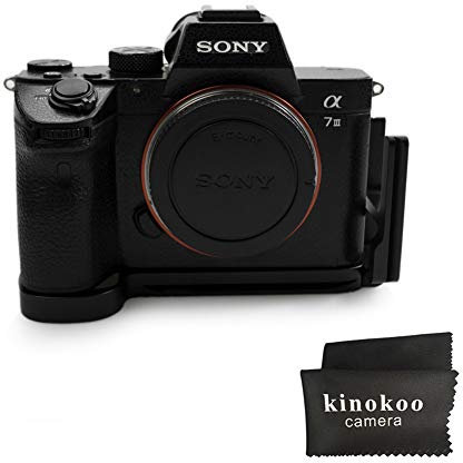 kinokoo Hand Grip for SONY A9/A7RIII Quick Release Plate L-Plate Bracket Arca Swiss for SONY A-9