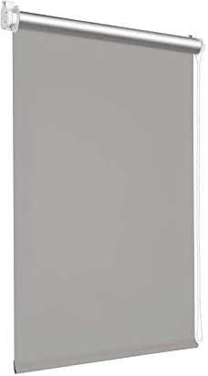 Victoria M. Tenebra Thermorollo Klemmfix Rollo, Verdunkelungsrollo, Hitzeschutz, Sichtschutz, Ohne Bohren, inkl. Montagematerial, 50 x 220 cm, Grau