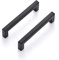 LONTAN 10 Pack Kitchen Cupboard Handles 192mm Hole Centers Black Kitchen Handles T bar Drawer Pulls Stainless Steel