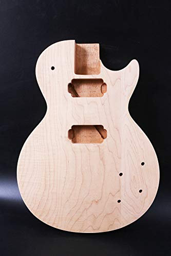 Gitarrenkörper Mahagoni Ahorn Kappe DIY E-Gitarre Ersatzset in unlackierter DIY E-Gitarre (anschraubbar)