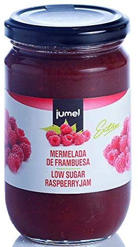 Mermelada de FRAMBUESA con extra de fruta JUMEL. 50 g de fruta por cada 100 g de producto. Mermelada gourmet. Pack de 4 unidades (1,56 € / unidad). A PARTIR DE 15€ PORTES GRATIS.