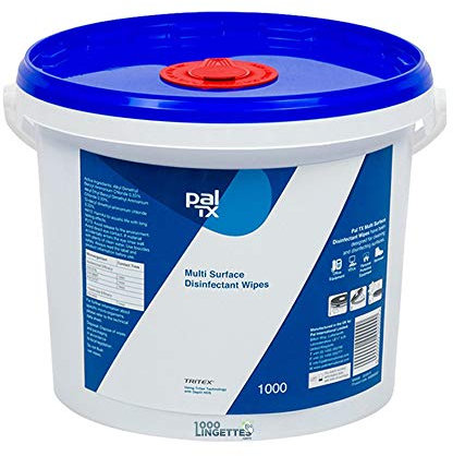 Multi Purpose Disinfectant Surface Wipes -Sanitising Bucket of 1000