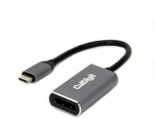 CalDigit USB-C to DisplayPort DP1.4 Adapter - 8K 60Hz, 4K 240Hz, HDR, Compatible with Thunderbolt 3/4/5, USB 3.1/USB4 for Apple MacBook Air, 2016+ MacBook Pro, iPhone 16/15 (USB-C to DisplayPort 1.4)