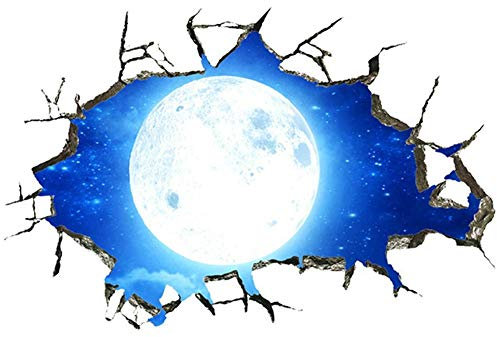 TOSSPER 3D-Wand-Aufkleber Weltraum Planet Tapete Dekor Für Decke, Babyzimmer, Kinder Schlafzimmer