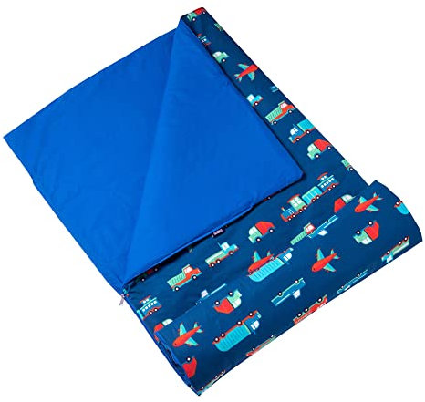 Wildkin Kinder-Schlafsäcke für Jungen & Mädchen, Maße: 144,2 x 76,2 x 3,8 cm, Baumwollmischmaterialien, Schlafsack für Kinder, ideale Größe für Partys, Camping & Übernachtungsreisen, BPA-frei