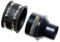 PowerTec 70322 4 to 2-1/2 Dust Control Flex Hose Clamps, Black, Reducer + Cuff (4)